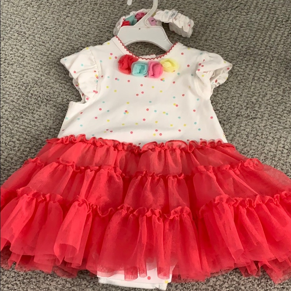 Little Me baby girl polka dot dress